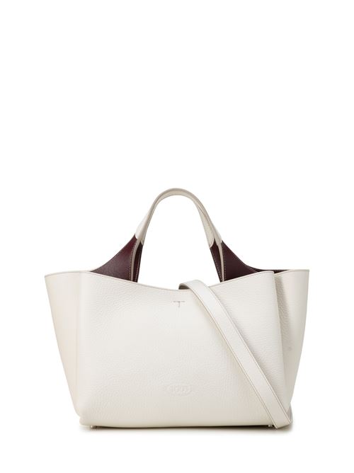 Mini bag in soft ivory leather TODS | XBWAPAFL100QRI9P09