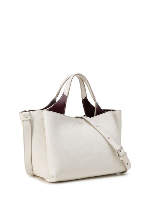 Mini bag in soft ivory leather TODS | XBWAPAFL100QRI9P09