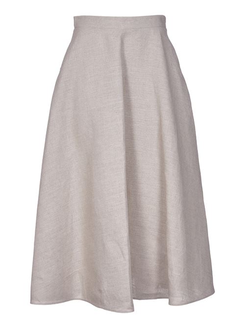 Linen canvas skirt VALENTINO | 4B0RABC08HKYV4