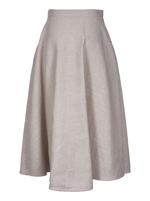 Linen canvas skirt VALENTINO | 4B0RABC08HKYV4