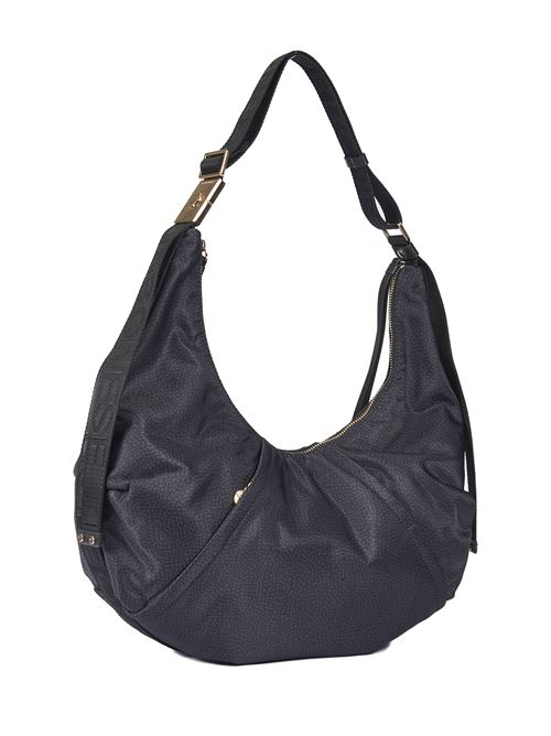 Borsa Hobo Medium Dark Black Borbonese BORBONESE | 933834AH1Y66